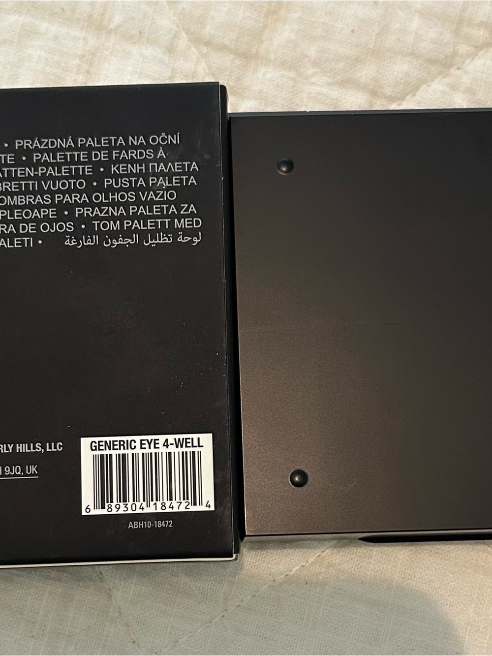 Anastasia Beverly Hills Black Four-Pan Eyeshadow Palette Case